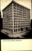 Minneapolis, Minn. RPPC Postcard &quot;Security Bank Building&quot; Street View BK50 - £3.11 GBP