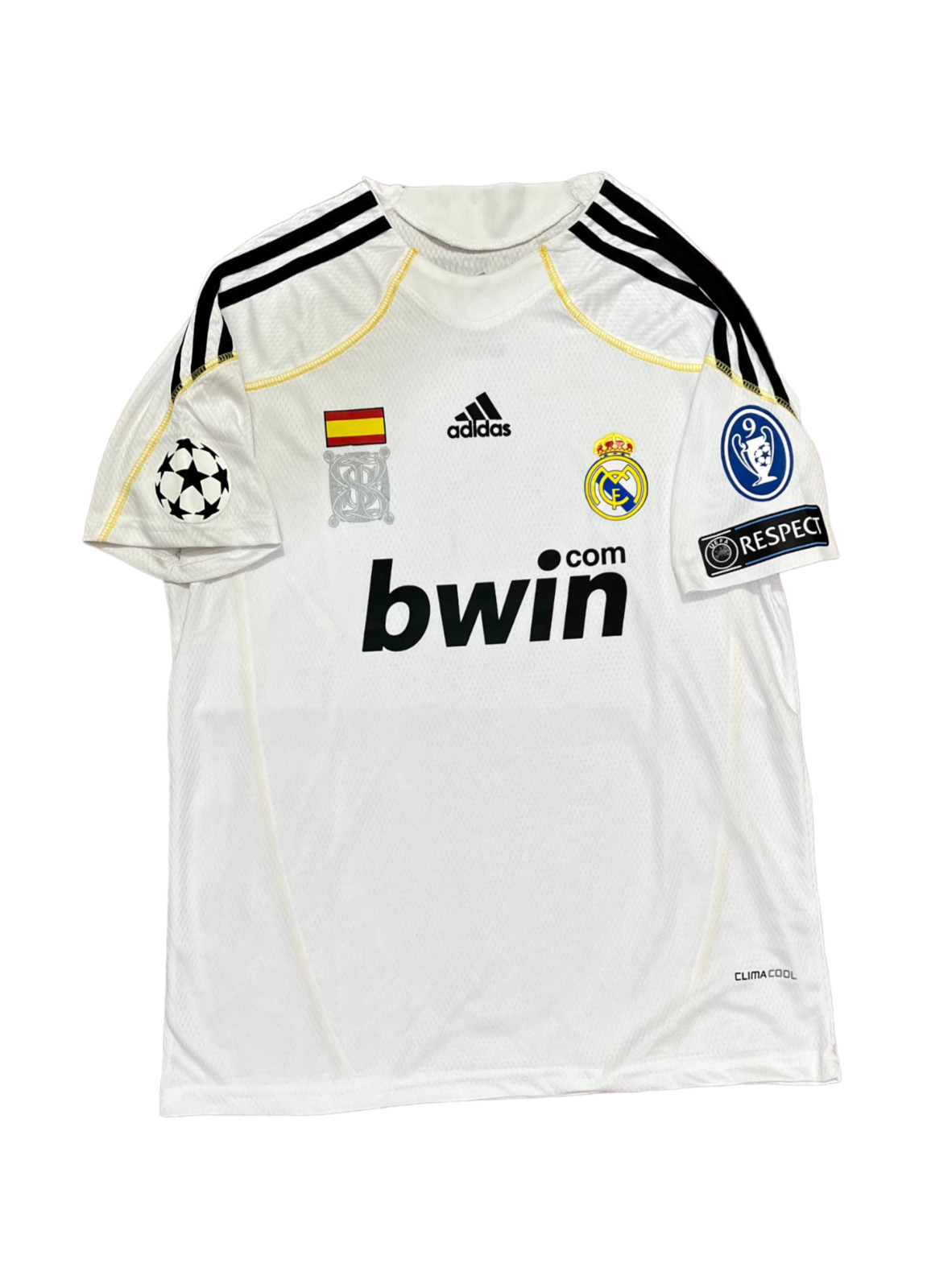 Real Madrid 2009/10 Home Jersey with Ronaldo 9 printing /FREE SHIPPING