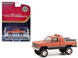 1984 Chevrolet K-10 Scottsdale 4x4 Pickup Truck Red and Black with Gold ... - $17.09