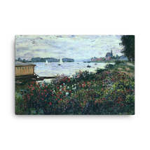 Claude Monet Riverbank at Argenteuil, 1877 Canvas Print - $99.00+