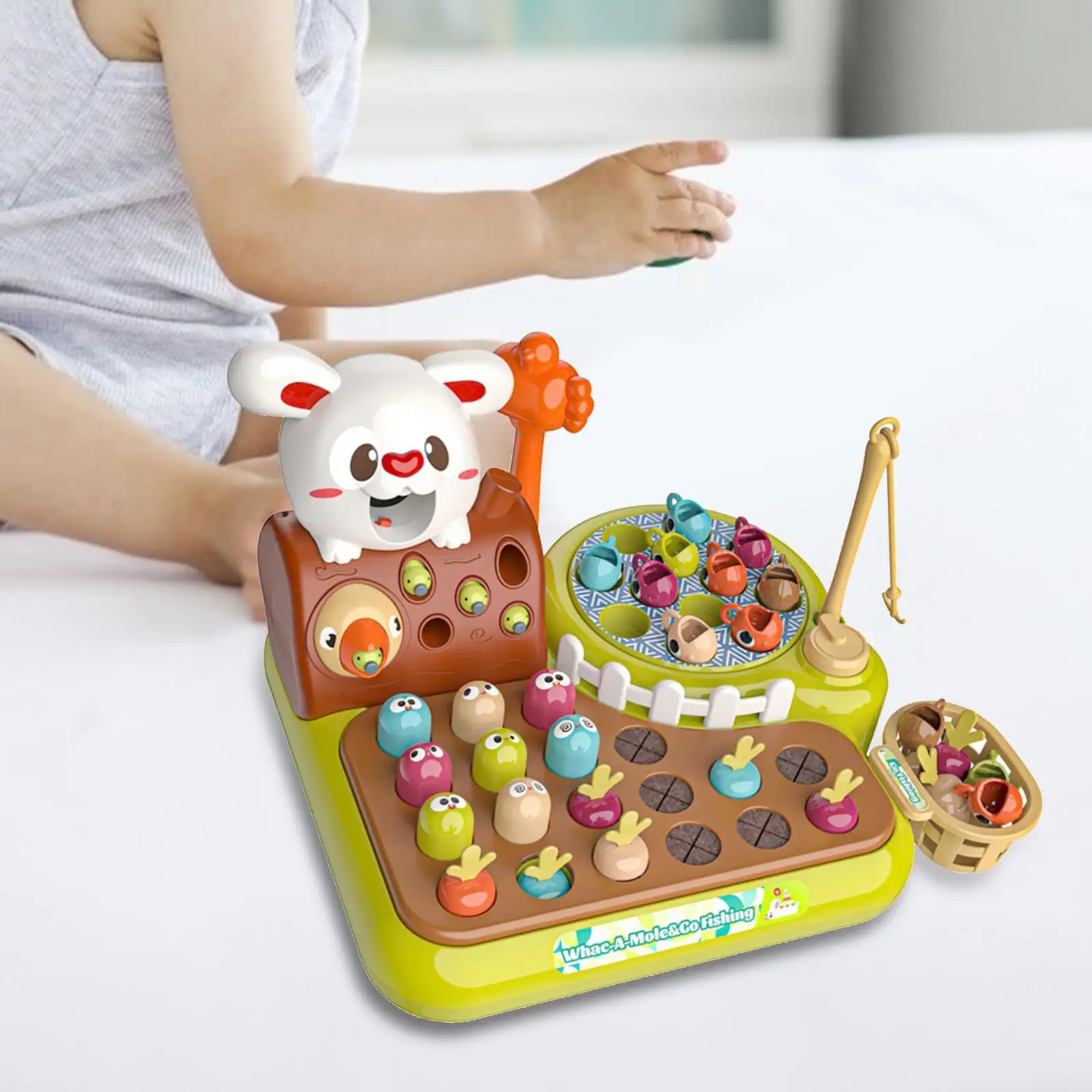 Montessori Educational Toy Set Counting Color Matching Game Pulling Radish Toys - £25.83 GBP