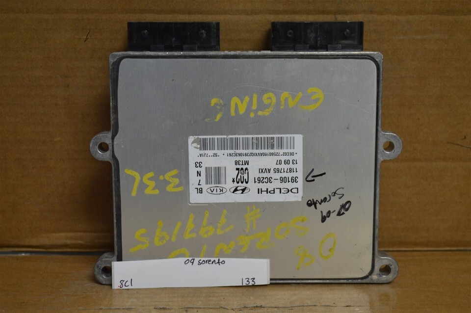 07-09 Kia Sorento 3.3L 6 cyl Engine Control Unit ECU 391063C261 Module 1... - $31.35