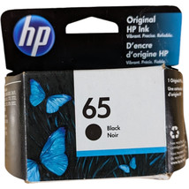 Genuine HP 65 Black N9K02AN Ink Cartridge HP Deskjet 2622 2625 5052 5055... - $18.81