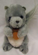 Dakin 1982 Vintage Gray Squirrel W/ Nut 6&quot; Plush Stuffed Animal - £15.82 GBP