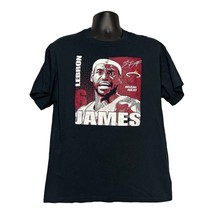 Vintage Lebron James #6 Miami Heat T-Shirt Pro Player NBA Store Black Size L - £78.69 GBP