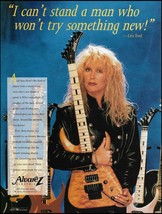 Lita Ford (The Runaways) 1993 Alvarez electric guitar ad 8 x 11 advertisement - £3.30 GBP