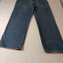 Carhartt Men's Blue Denim Jeans Measured Size 39×29 image 14