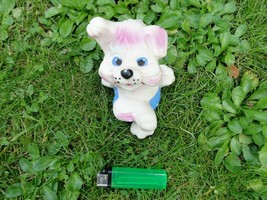 Vintage Soviet Russian USSR Rubber Toy Cute Dog Puppy - $20.46
