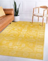 EORC LLC, IE85YL9X12 Hand-Tufted Wool Overdyed Rug, 8&#39;9 x 11&#39;9, Yellow Area Rug - £1,107.37 GBP