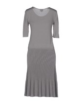 NWT GIORGIO ARMANI Collezioni 50/14 gray knit sweater dress $995 bodycon career - £310.22 GBP