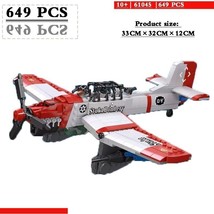 WW2 Stuka Bomber Aircraft Building Blocks Military MOC Bricks Model Kids DIY Toy - £36.58 GBP