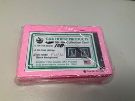 Unopened Pack of 100 Count G&amp;K (104BK) Dealer Stamp Collector Pink Stock... - $16.83