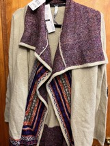KENSIE Womens Open Front Soft Plush Cardigan Sweater, multicolor size XS - $22.17