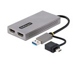 StarTech.com USB 3.0 or USB-C to Dual HDMI Adapter for Windows &amp; macOS, ... - £83.86 GBP