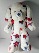 Build A Bear Patriotic Red White Blue Star Freedom Puppy Dog Blue Star Nosed Toy - £17.55 GBP