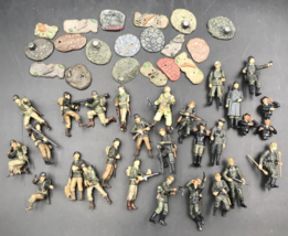 Lot of 28 US &amp; Germany WWII Army Men Figurines 21st Centry Toys 2.25&quot; Tall - £36.37 GBP
