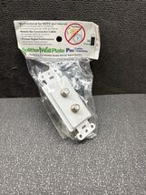 Splitter WallPlate Pro HFS-2D 2-Way Cable Satellite HDTV Wall Plate - $9.89