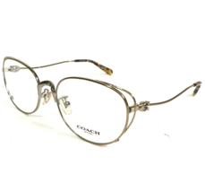 Coach Eyeglasses Frames HC 5095 9005 Light Gold Cat Eye Wire Rim 54-18-140 - £44.53 GBP