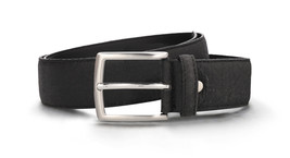 Cinturón vegano hombre negro de moda elegante hebilla cuadrada en cuero ... - £55.85 GBP