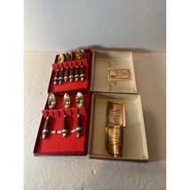 Vintage S Samran Thailand Co. Thai Art Bronze 6 &amp; 3 piece Coffee Spoons ... - $19.12 CAD