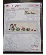 RIOLIS Counted Cross Stitch Kit 9.5&quot;X3.25&quot;-Hedgehogs (14 Count) - £9.56 GBP