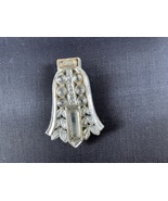 Silver Tone Metal Clear Rhinestone Baguette Brooch Vintage - €12,79 EUR