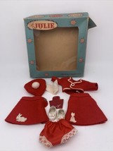 10-Pc Set For 8” Styled For Julie Doll Red Clothes Original Box 50’s - £22.61 GBP