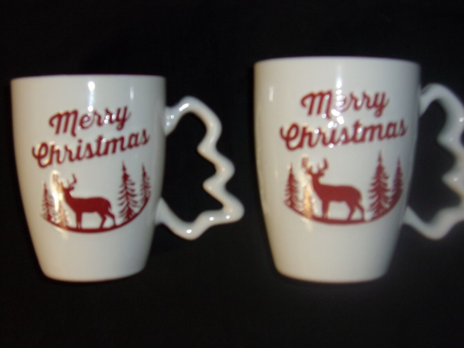 California Pantry "Merry Christmas" Coffee Cups/Mugs 11 fl oz Set of 2 New - $12.99