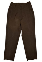 Alia Women Size 12 (Measure 29x30) Brown Elastic Waist Chino Pants - £6.75 GBP