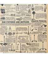 1901 Gas Lighting Fixtures Reproduction  Advertisement Sears Home Supply... - $368.75 MXN