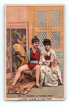 Victorian Trade Card 1800&#39;s Cross Dresser Pounds Nanki-Poo Yum Pinnacle ... - £38.06 GBP