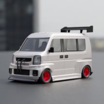 Suzuki PC KEI MINI Drift Bus 1 24 scale Plastic DIY Model Build Kit - £43.81 GBP