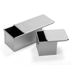 Tiger Crown Bread Pan Silver 95x190x95mm Square 1 Loaf Steel - $33.38