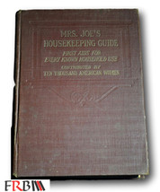 Rare  1909 Mrs Joes Housekeeping Guide - £54.26 GBP
