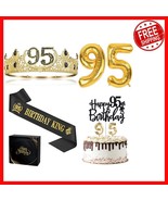 Celebrate in Style: 95th Birthday Decorations with King Crown &amp; Accessories - $681.15 MXN