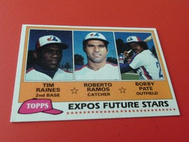1981 Topps Tim Raines Rookie # 479 Nm / Mint + Exp Os Baseball !! - £47.40 GBP