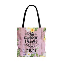 Personalised/Non-Personalised Tote Bag, Floral, My Favorite People Call me Mom,  - £21.96 GBP+