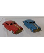 Masudaya Baby Pontiacs - Red &amp; Blue - 3&quot; windup toy cars with boxes - £112.59 GBP