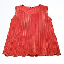 Southern Lady Bright Pink Crinkle Layered Tank Top Size S Small NWT - £15.65 GBP