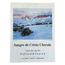 Vintage Poster Sangre de Cristo Chorale 15th Season Oct 92 to May 93 New Mexico - £58.42 GBP