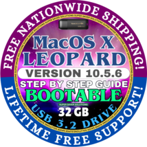 Mac Os Leopard 10.5.6 Bootable Usb Install Repair, Restore With Guide, Fast Ship - £8.68 GBP