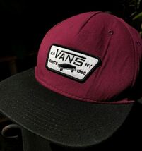 RARE Classic Vans Shoe Co Snapback Hat Cap Vans Full Patch Cali NY Red B... - $34.65