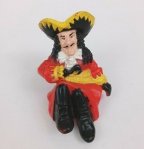 Vintage Disney Peter Pan Captain Hook Sitting 1.75&quot; Cololectible Figure - $2.95