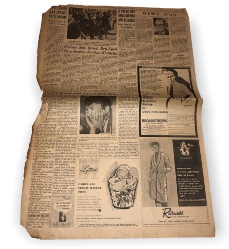 Chicago Tribune RFK June, 1968 Newspaper Page  - $3.47