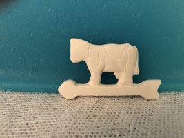 A1 - Cow Weather Vane for Magnet Ceramic Bisque Ready-to-Paint, You Paint* - €1,74 EUR