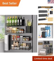 Magnetic Spice Rack Set - 6 Pack Kitchen Organizer with Utensils &amp; Towel... - $33.00