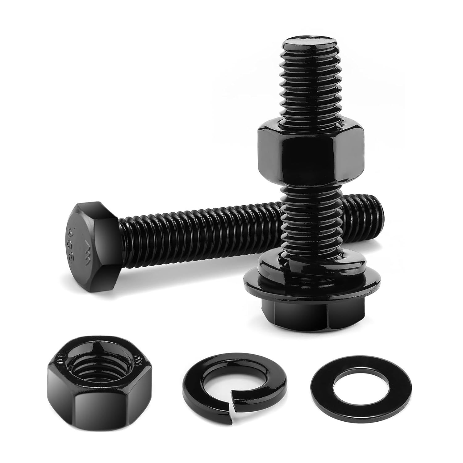 1/4-20 X 2&quot; Hex Head Screw Bolt, Nuts, Flat &amp; Lock Washers, 20Pcs 18-8 (... - $22.71