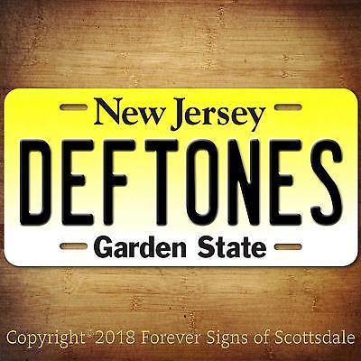 Deftones Heavy Metal Band New Jersey State Aluminum Vanity License Plate - $12.82