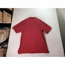 Territory Ahead Polo Shirt Mens Tall XL Burgundy Cotton Short Sleeve Slit Collar - £17.62 GBP