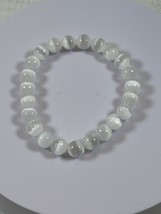 (#165) - SATIN SELENITE CRYSTAL BRACELET - NEW - $465.98 MXN